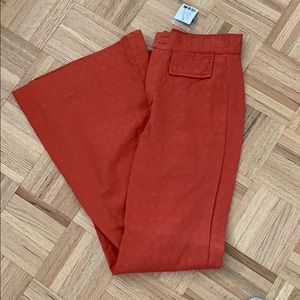 organge flare pants